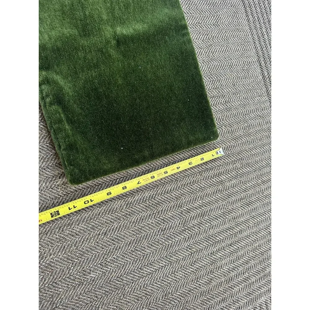 New 12x18” dark green velvet pillow cover romantic Victorian antique home decor